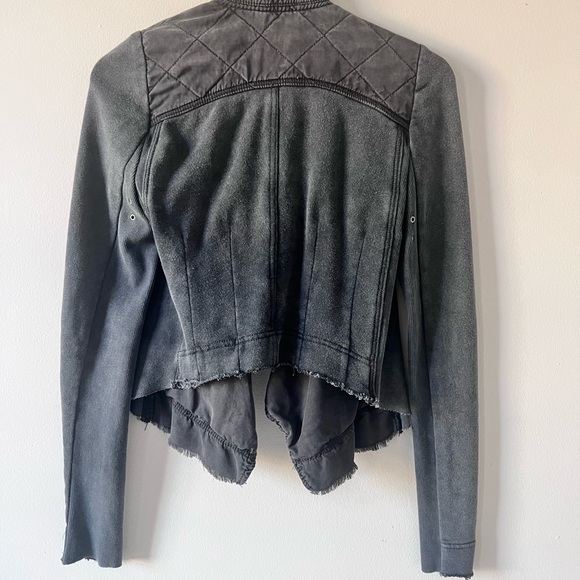 XS Free People Knit Black Moto Jacket - Picture 7 of 10